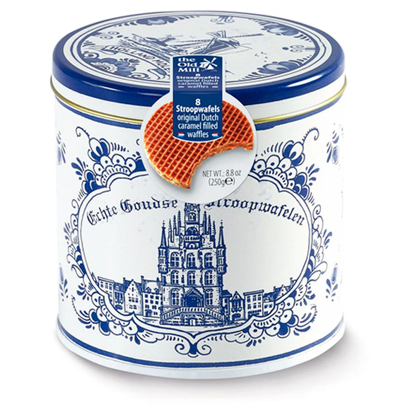 Dutch Caramel Stroopwafels Gift Tin