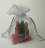 Chocolate Liquor Filled Bottles Assortment Gift Bag Pack of 4