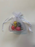 Assortment of 4 pieces packed in a small organza bag. Brand: Abtey, France
