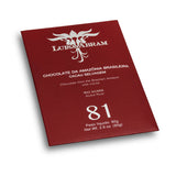 Rio Acara Wild Cocoa Bar. Dark chocolate 81%. Gluten Free. Organic. Direct Trade. Brand: Luisa Abram, Brazil.