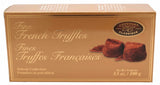 Dusted French truffles packed into a gift box. Brand: Chocolat Classique, Canada.