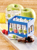 Assortment of 12 bottle shaped truffles filled with vodka. Brand: Abtey, France
