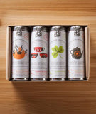 Good Morning Tea Gift Box - 4 Tins, 6 Tea Bags per Tin. Assortment of blends. Caffeinated. Organic Certified. Brand: Flying Bird Botanicals, USA.