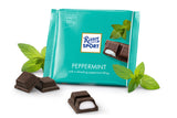 Dark Chocolate Peppermint Bar. Premium dark chocolate is filled with refreshing peppermint fondant. Brand: Ritter, Germany.