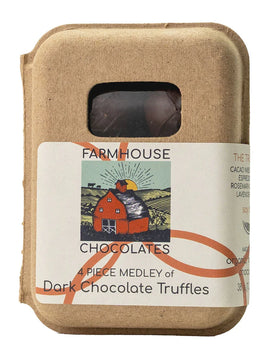 Organic Dark Chocolate Rosemary & Grapefruit Truffles
