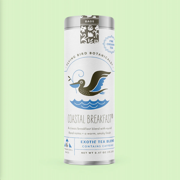 Coastal Breakfast - 6 Tea Bag Tin - Exotic Blend