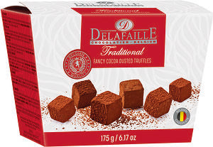 Fancy Cocoa Dusted Traditional Chocolate Truffle Ballotin Box