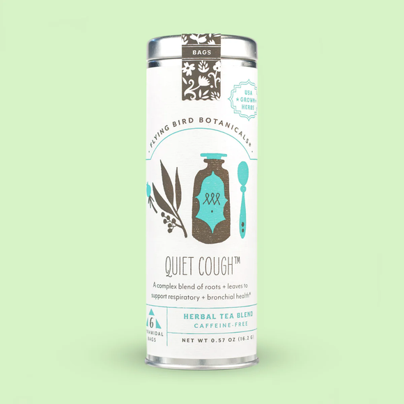 Quiet Cough - 6 Tea Bag Tin - Herbal Blend