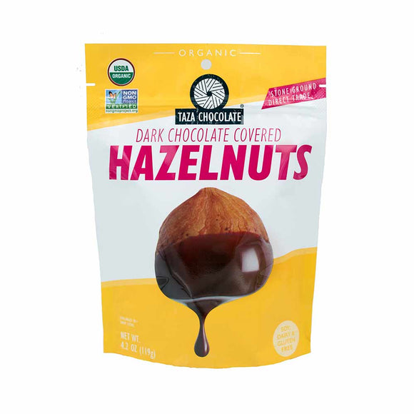 Organic 55% Dark Chocolate Covered Hazelnuts