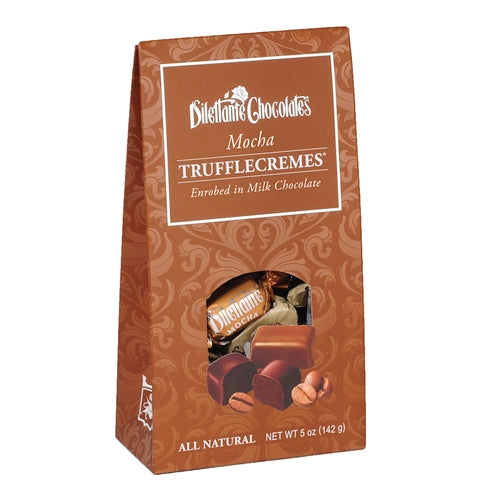 Peppermint TruffleCremes in Milk Chocolate Jar - Dilettante Chocolates