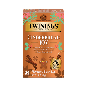 Gingerbread Joy Winter Ginger and Cinnamon Black Tea (20 Bags)