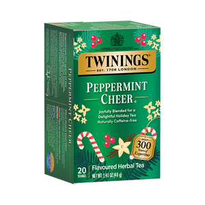 Vanilla Flavored Peppermint Cheer Holiday Tea (20 Bags)