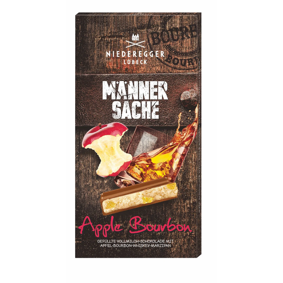 Marzipan Apple Bourbon Milk Chocolate Bar