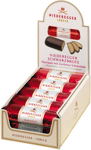 Chocolate Covered Marzipan Loaf. Brand: Niederegger, Germany.