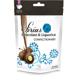 Liquorice in Chocolate With Coconut Center Bag