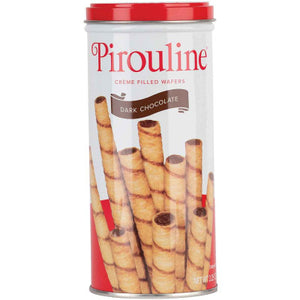 Dark Chocolate Pirouline Wafers Tin