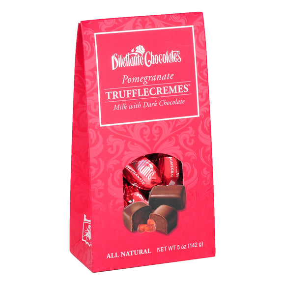 TruffleCremes Pomegranate Tent Gift Box. All natural. Brand: Dilettante, USA.
