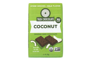 Organic Coconut Dark Chocolate Bar 70%
