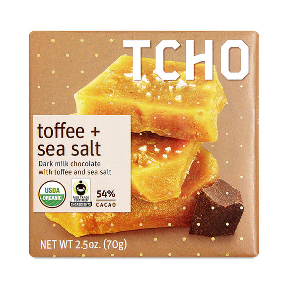 Toffee + Sea Salt Milk Chocolate Bar 54%