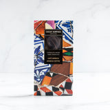 Dark chocolate 86%. Natural Flavor. Brand: Cacao Sampaka, Spain.