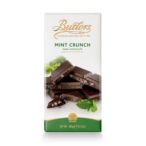 Toffee crisp 58% dark chocolate bar. Brand: Butlers, Ireland.