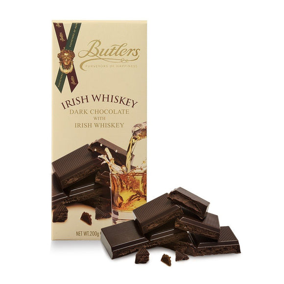 Chocolate bar with Irish whiskey. Brand: Butlers, Ireland.