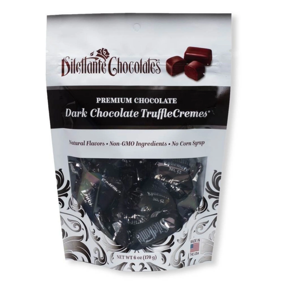 Ephemere TruffleCremes in Dark Chocolate Pouch Gift Bag