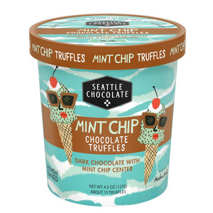 Mint Chip Chocolate Truffles Pint