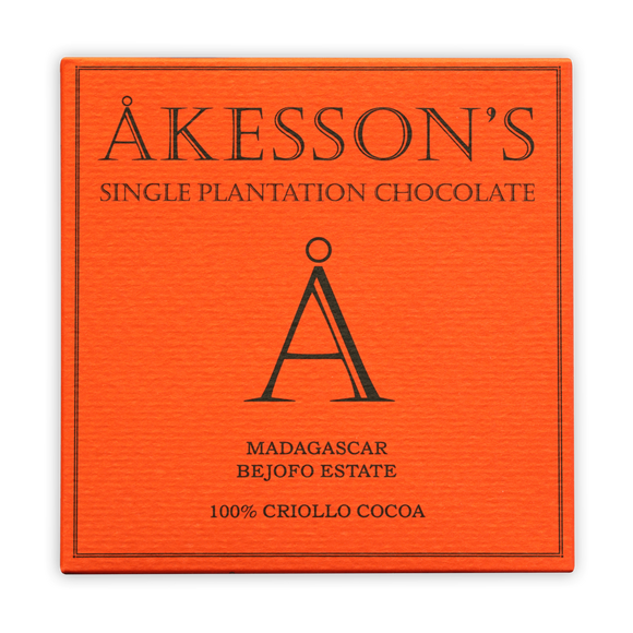 Organic chocolate made with Criollo beans from Madagascar. Brand: Akesson’s, France.