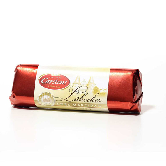 World’s best almond Lübecker marzipan covered with premium dark chocolate. Brand: Carstens, Germany.
