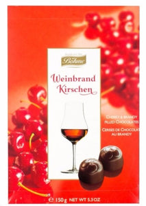 Cherry & Brandy Chocolates. Filled with brandy and a cherry. Brand: Bohme, Germany.