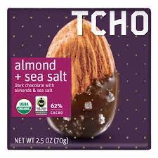 Almond + Sea Salt Dark Chocolate Bar 62%