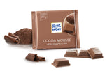 Milk Chocolate with Cocoa Mousse Bar. Made with Alpine milk chocolate 30%. Brand: Ritter, Germany.
