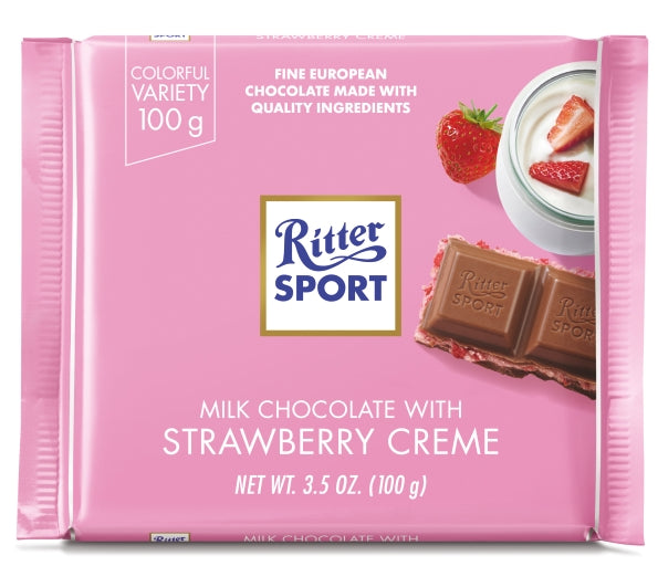 Milka Strawberry Creme Filled Chocolate Bar 3.5 oz.