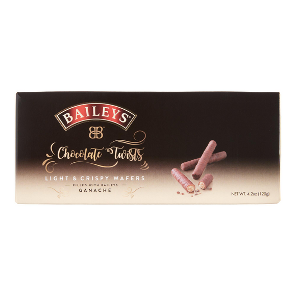 Wafers filled with the flavor of Baileys Original Irish Cream Liqueur Ganache. Brand: Bailey’s, Ireland.